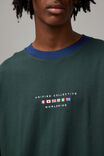 Box Fit Unified Tshirt, IVY GREEN/UC WORLDWIDE FLAGS - alternate image 4
