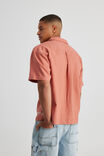 Embroidered Textured Shirt, LIGHT OCHRE/FLORAL EMB - alternate image 3