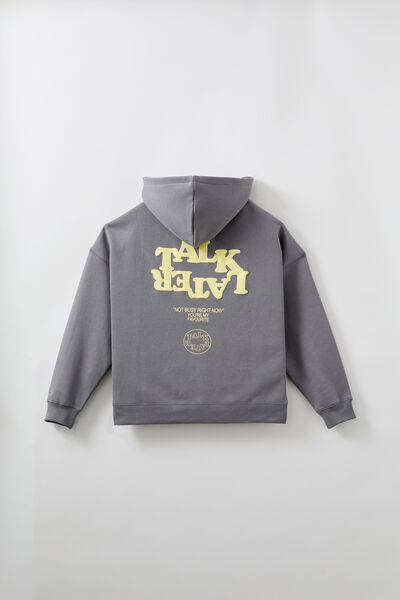 Harley Slouchy Hoodie, STORMY/TLK LTR