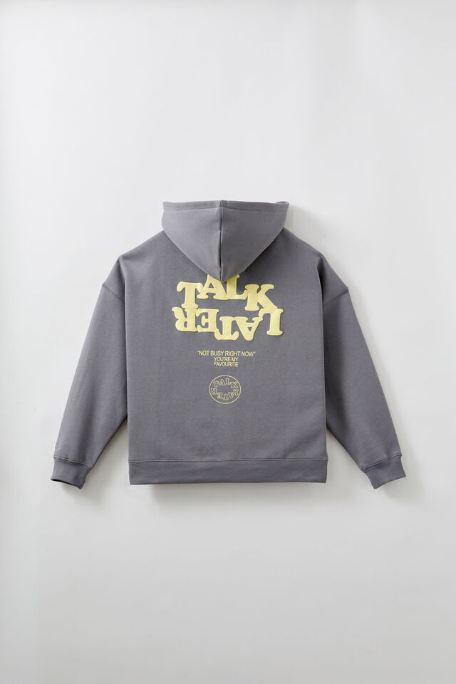 Harley Slouchy Hoodie, STORMY/TLK LTR