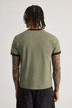 Slim Fit Music Merch Tshirt, LCN OAS BUSH KHAKI/OASIS OVAL - alternate image 3