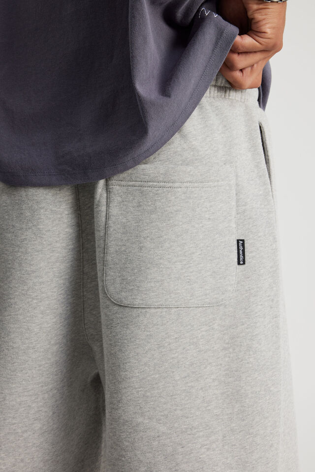 Authentics Baggy Track Short, GREY MARLE