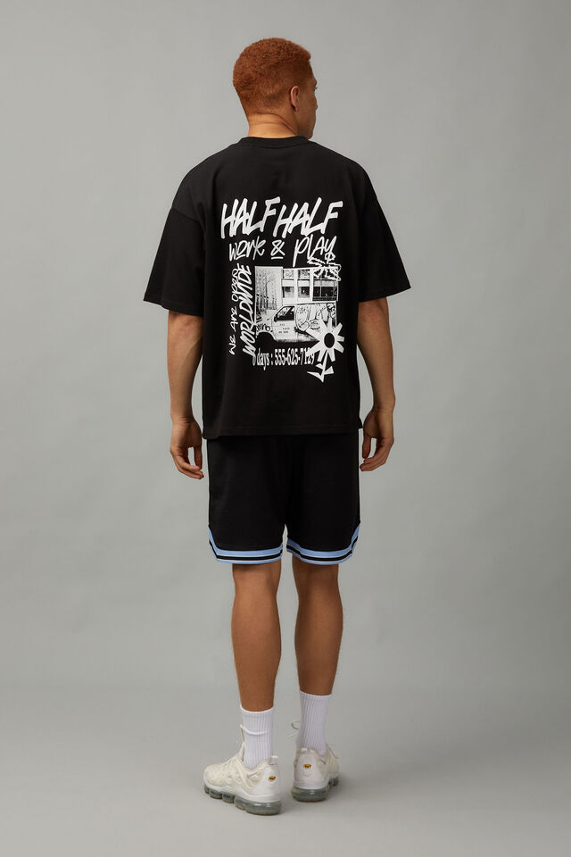 North Carolina Basketball Short, LCN UNC BLACK/NORTH CAOLINA