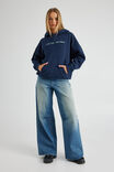 Lcn Music Slouchy Hoodie, LCN BRA NAVY BLAZER/BILLIE  EILISH - alternate image 2