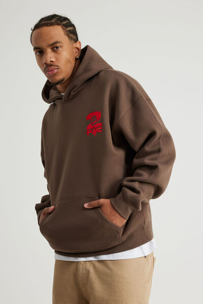 Music Merch Hoodie, LCN BRA MUD/TUPAC AINT MAD