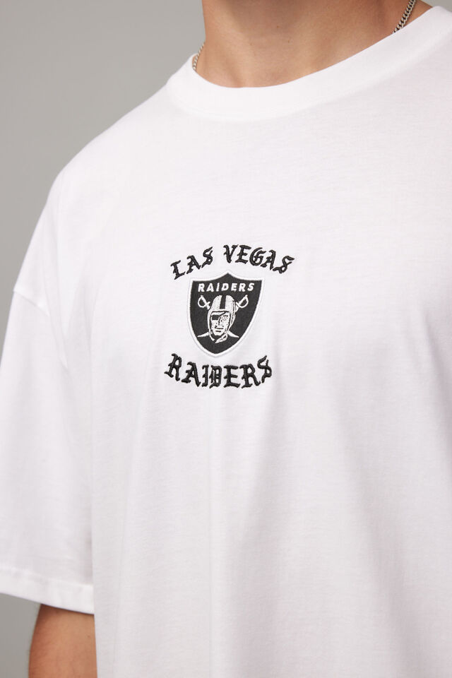 Oversized Nfl T Shirt, LCN NFL WHITE/RAIDERS GOTHIC