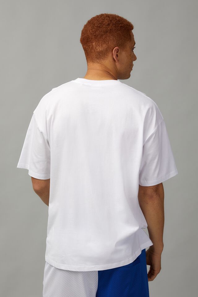 Oversized Music Merch T Shirt, LCN MT WHITE/COBAIN SUNNIES