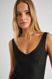 Sienna Low Back Tank, BLACK - alternate image 4
