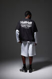Half Half Box Fit Graphic T Shirt, HH BLACK/HARDWARE - alternate image 2
