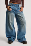 High Rise Baggy Jean, BLASTED BLUE - alternate image 2