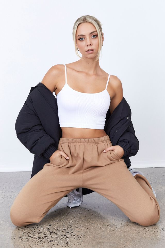 Super Slouchy Trackpant, TIGERS EYE