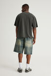 Notion Relaxed Baggy Denim Short, UNDERGROUND CHECK - example image 3