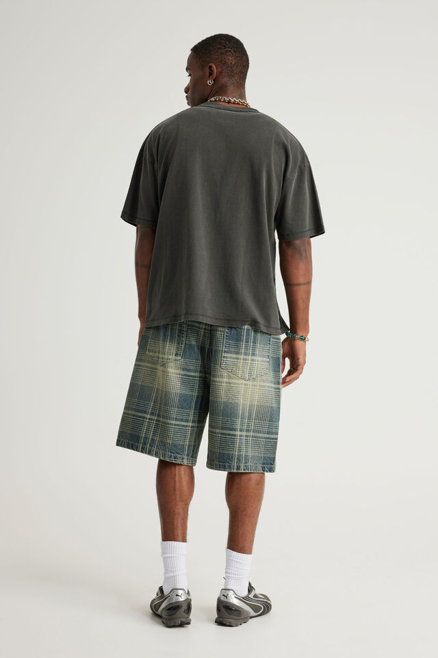 Notion Relaxed Baggy Denim Short, UNDERGROUND CHECK