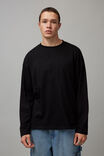 Long Sleeve Pocket Tee, BLACK - alternate image 2