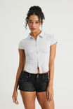Select Colour: WHITE PINSTRIPE