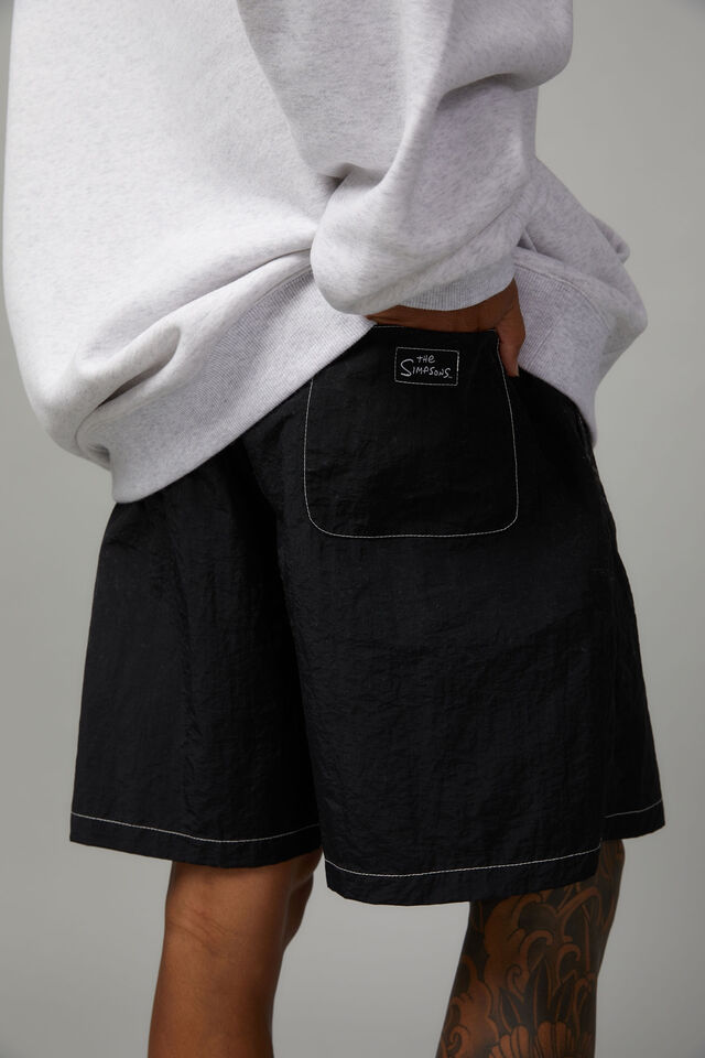 Simpsons Street Short, LCN SIM BLACK/BLINKY THE THREE-EYE FISH