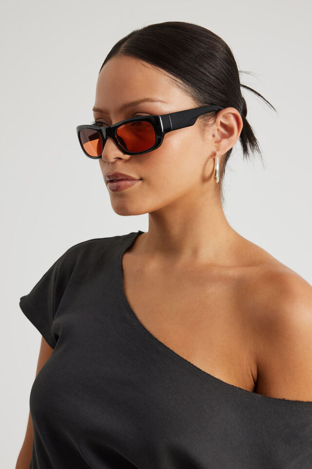 Phoenix Sunglasses, BLACK/ORANGE