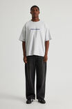 Half Half Heavyweight Box Fit Graphic Tshirt, HH SILVER MARLE/CONTRABAND COLLAGE - alternate image 3