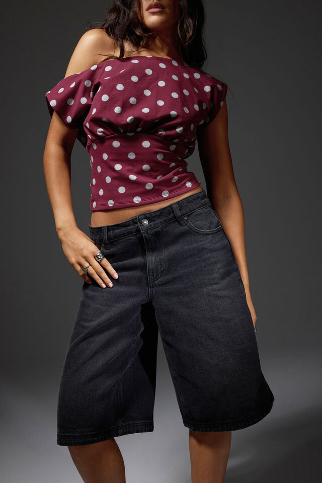 Mega Baggy Jort, MIDNIGHT BLACK_GRL WRLD