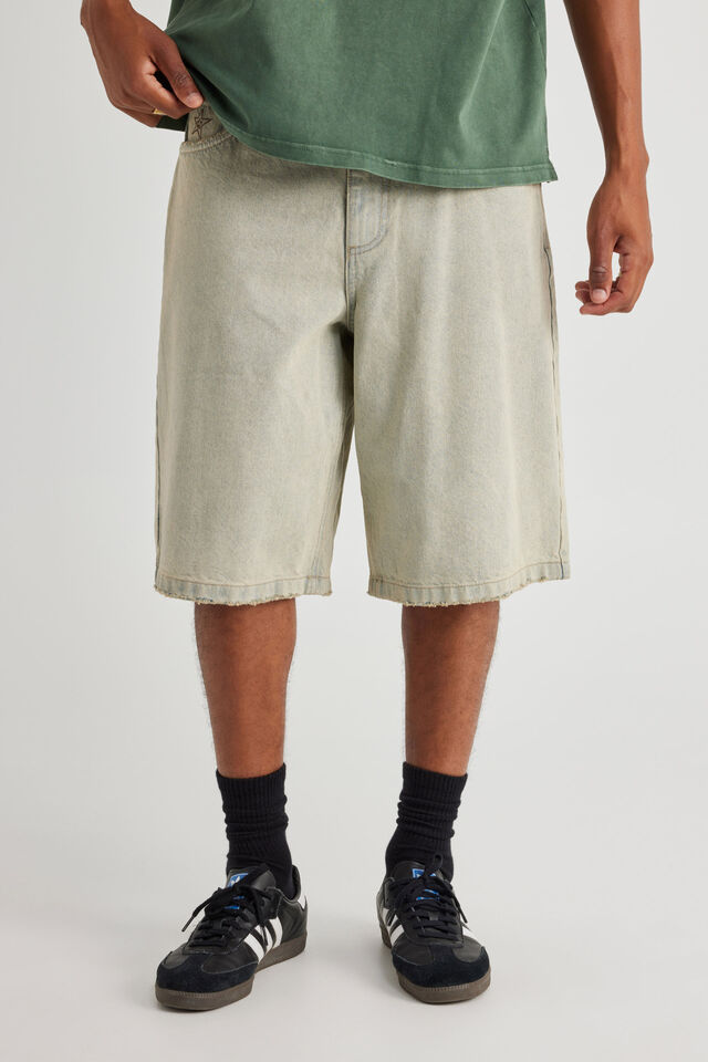 Half Half El Grande Denim Short, DESERT BLEACH