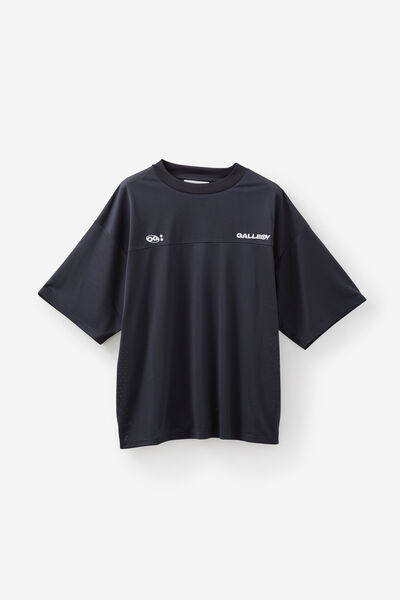 Open Gallery Short Sleeve Mesh Tshirt, OG NAVY BLAZER/GALLERY PANEL