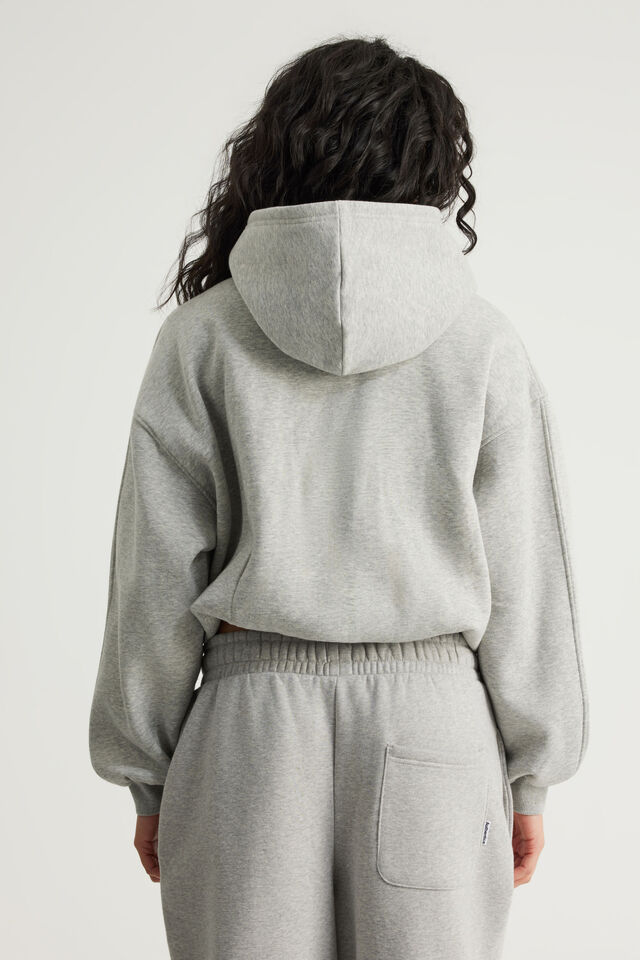Notion Boxy Hoodie, NTN GREY MARLE/RHINESTONE CYBER