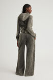 Notion Velour Wide Leg Track Pant, NTN WASHED BLACK - alternate image 3