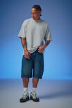 Half Half Painter Baggy Denim Short, DESERT HORIZON - example image 1