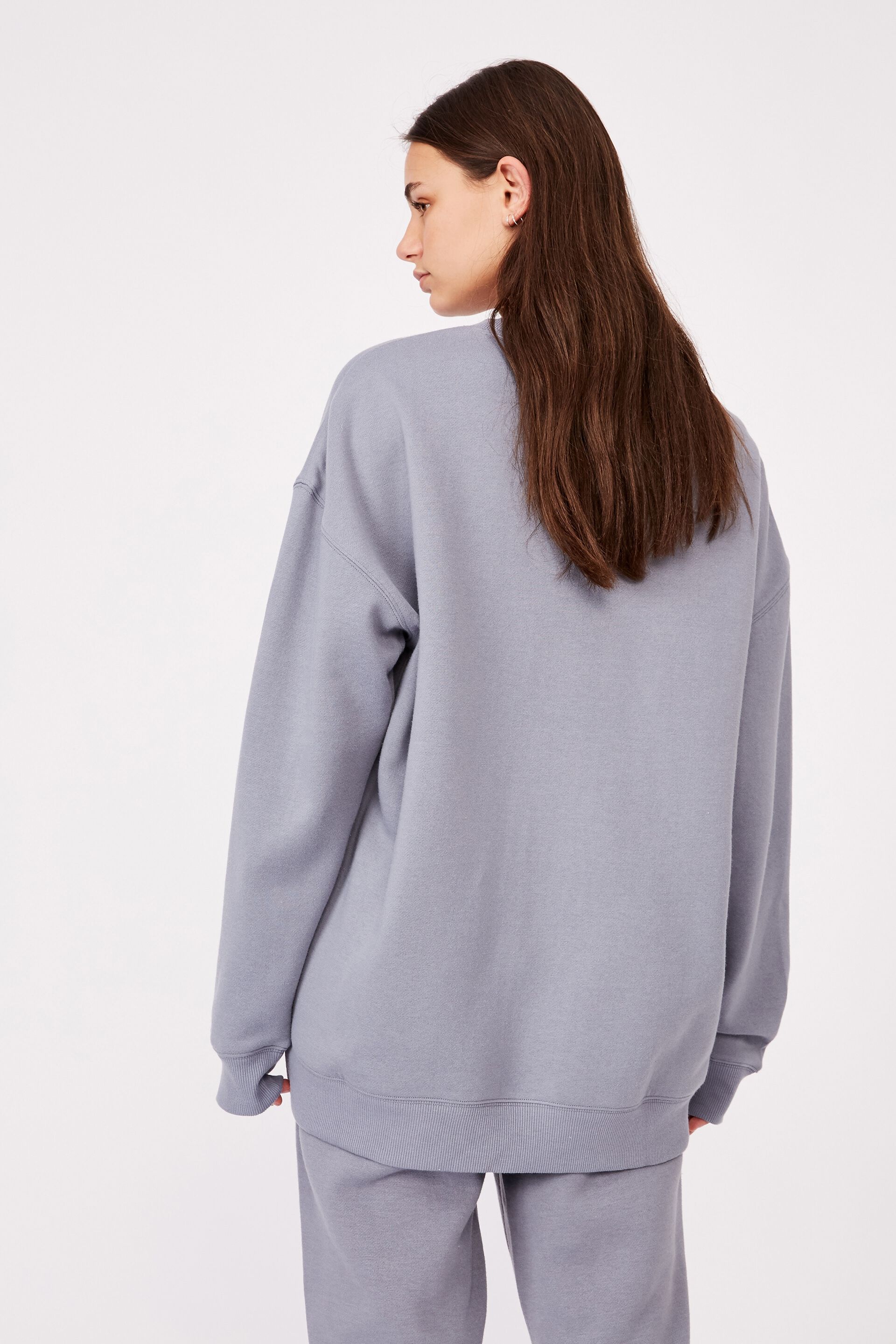 factorie oversized crew neck sweater
