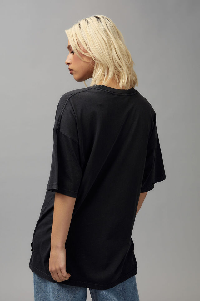 Nascar Oversized Graphic Tee, LCN NAC DARLINGTON / WASHED BLACK