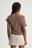 One Shoulder Graphic Tee, MUD/72 - alternate image 3