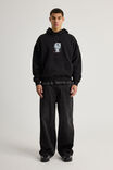 Music Merch Hoodie, LCN BRA BLACK/TUPAC SIGNATURE PHOTO - alternate image 2