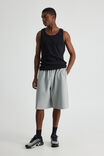 Baggy Track Short, GREY MARLE - alternate image 1