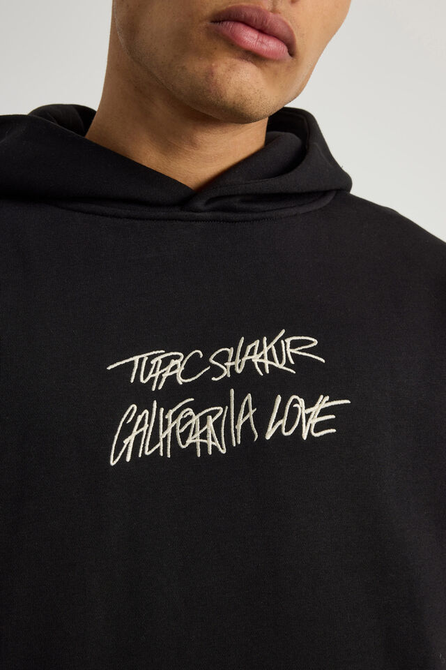 Music Merch Hoodie, LCN BRA BLACK/TUPAC ALL EYEZ ON ME