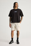 Half Half Pull On Cargo Short, IVORY - alternate image 2