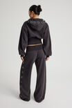 Wide Waistband Trackpant, WASHED BLACK/EYELET - alternate image 3