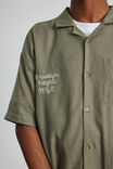 Embroidered Textured Shirt, DUSTY KHAKI/BROOKLYN HEIGHTS - alternate image 4