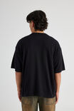 Boxy Knit Shirt, BLACK/CHARC STRIPE - alternate image 3