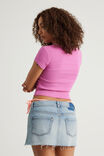 Fitted Graphic Tee, MAGENTA/ASCII GIRL - alternate image 3