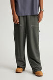 Baggy Trackpant, NTN OIL WASH BLACK - alternate image 2