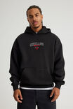 Nba Hoodie, LCN NBA BLACK/BULLS BOLD LAYERED - alternate image 1