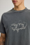 Notion Vintage Slim Fit Graphic Tshirt, NTN WASHED SLATE/CHROME FLAME - example image 4