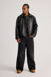 Notion Pu Leather Jacket, BLACK - alternate image 2
