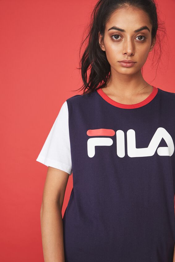 Fila Lcn Relaxed T Shirt, EVENING BLUE