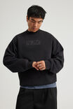 Half Half Crew, HH WASHED BLACK/WINDOW - alternate image 1