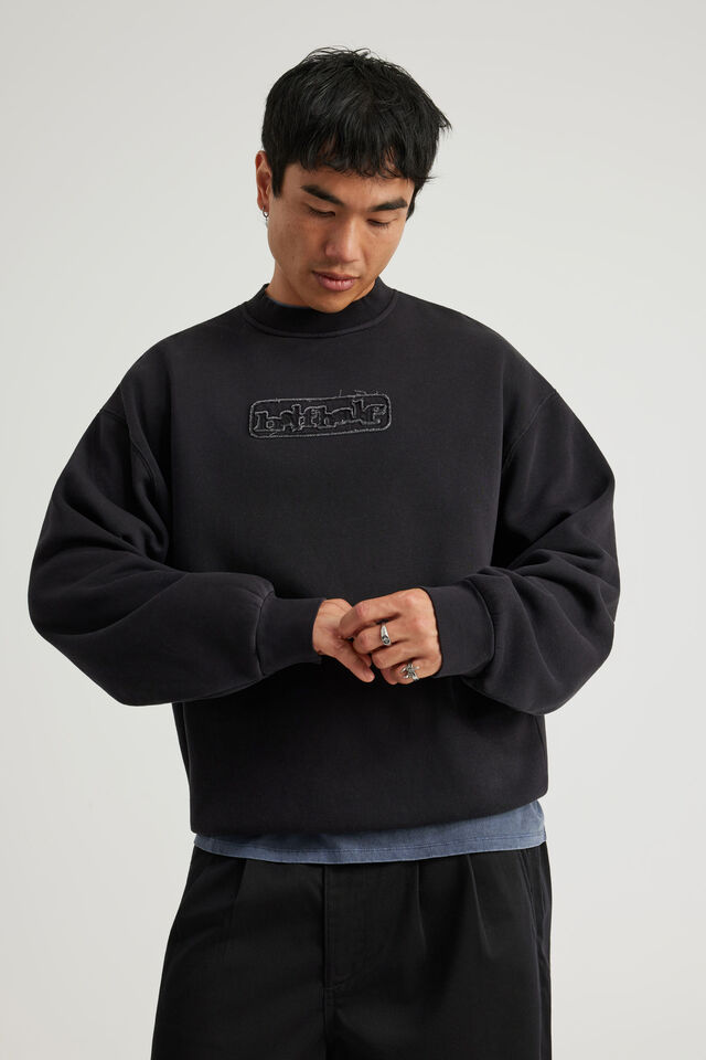 Half Half Crew, HH WASHED BLACK/WINDOW