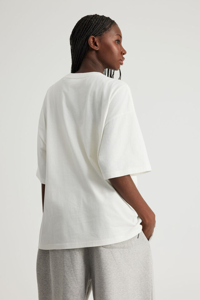 Oversized Music Merch Tee, LCN MT CLOUD/CHRISTINA AGUILERA STRIPPED