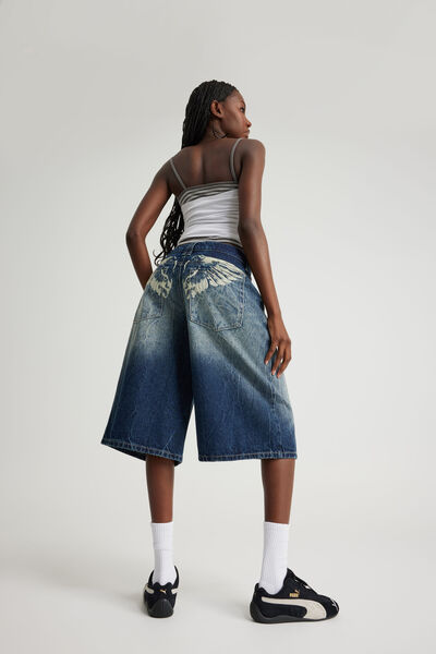 Mega Baggy Jort, DARKNESS INDIGO