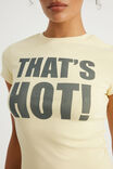 Fitted Graphic Tee, LEMON BUTTER / THAT S HOT - example image 4