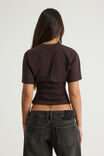 Batwing Cinch Waist Top, UMBER - example image 3